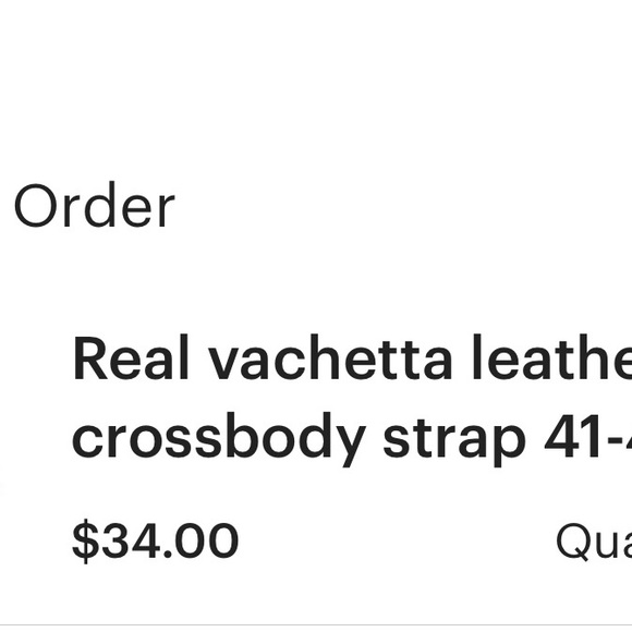 Brown Crossbody Bag replacement Strap Vachetta leather 41-47” - Picture 5 of 5